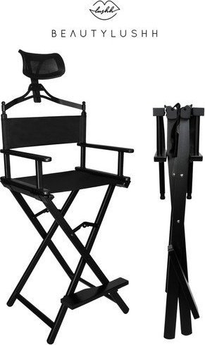 Karrige profesionale grimi MAKE-UP CHAIR, e palosshme, e zezë