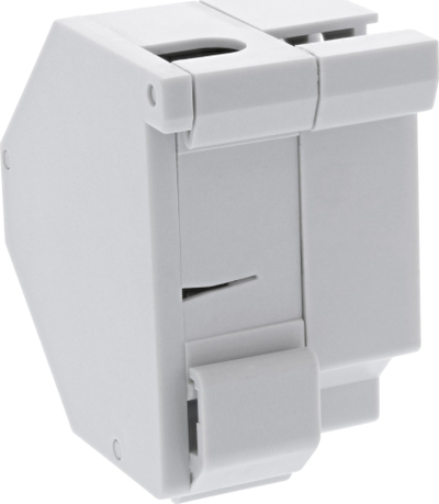 Mbajtëse keystone INLINE SNAP in, 1 port, për shinë DIN, gri e çelët