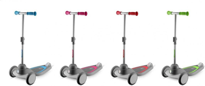 Trotinet balancues Qplay Mika, 3 rrota, LED, jeshil