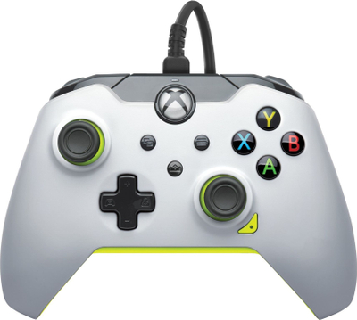 Контролер со кабел PDP Wired Controller Electric White, за Xbox Series X, бел