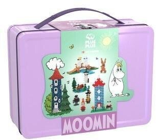 Set ndërtimi Plus Plus Moomins, 500 copë, valixhe metalike, rozë