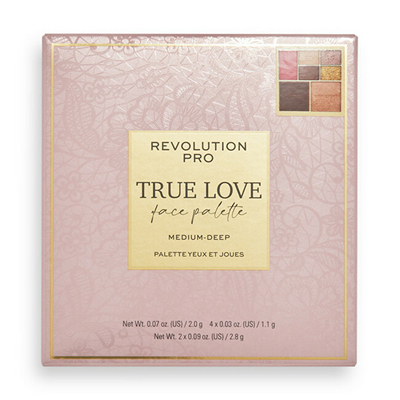 Paletë për fytyrë Revolution PRO Medium-Deep True Love, 12 g