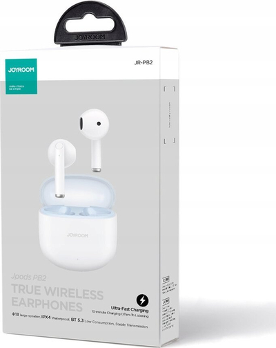 Kufje wireless Joyroom Jpods Series JR-PB2, TWS, BT 5.3, IPX4, të bardha