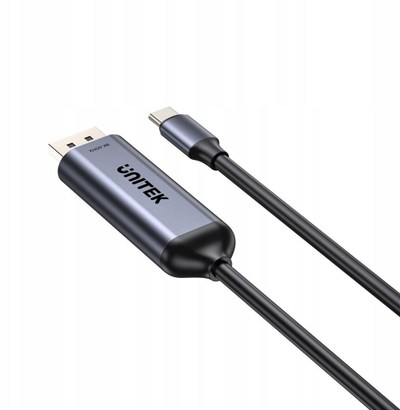 Kabllo video Unitek USB C në DisplayPort, 8K, 1.5 m, e zezë