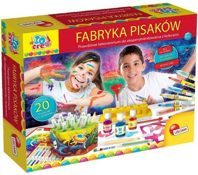 Set kreativ Lisciani Fabryka Pisaków 68906, laborator për markerë, deri 20 markerë, shumëngjyrësh