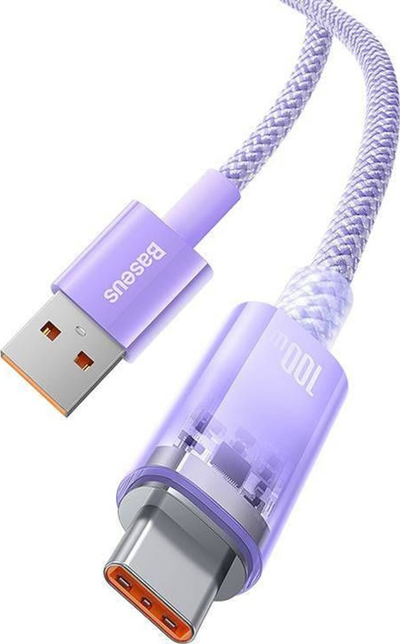 Kabllo USB në USB-C Baseus Explorer, 100W, 2m, lejla