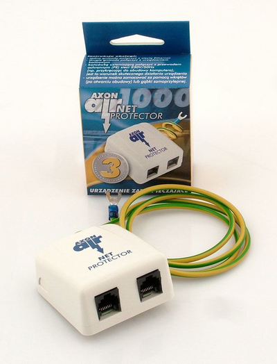 Mbrojtës rrjeti Axon AIR NET PROTECTOR, për modem dhe router, i bardhë