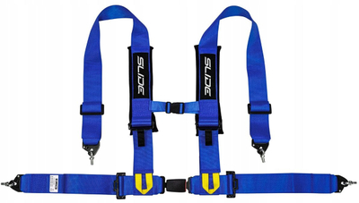 Rripa sigurie sport Slide V2, 4 pika, 3", blu e errët