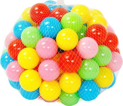 Toptha loje për pishinë, set 50 copë, plastikë e butë, shumëngjyrëshe