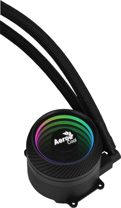 Ftohës me ujë AeroCool PGS Mirage L360 ARGB, 394mm, 550W TDP, i zi