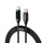 Kabllo USB-C Voltage PowerAngle, 100W PD, ekran LED, 1m, e zezë