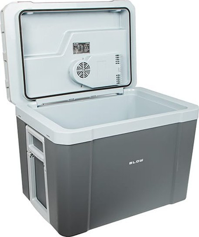 Frigorifer turistik BLOW 37L, 12V 230V, me ftohje edhe ngrohje, gri