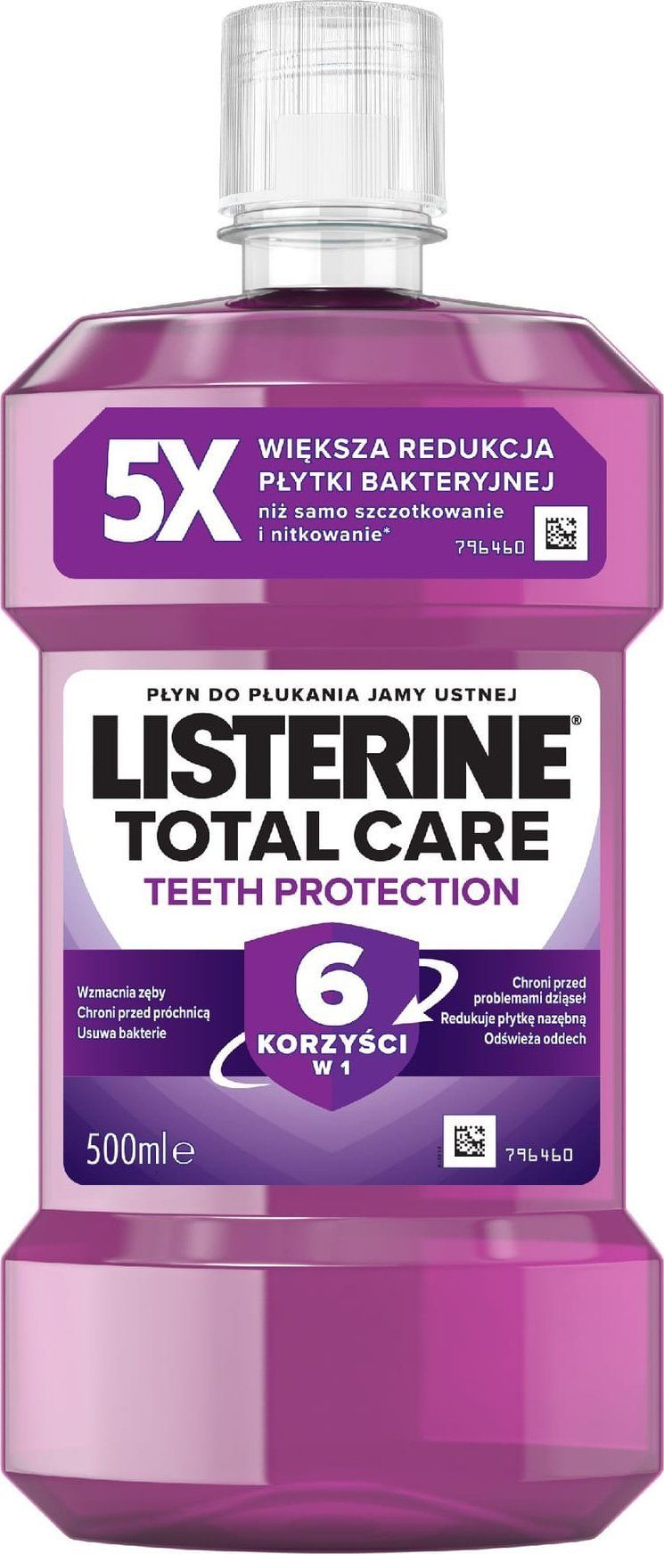 Ujë goje Listerine Total Care, 500 ml