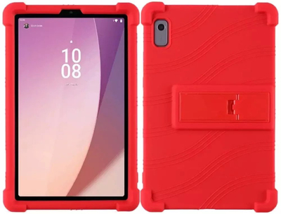 Mbulesë tableti 4kom.pl Armor për Lenovo Tab M9 2023, me këmbë mbajtëse, e kuqe