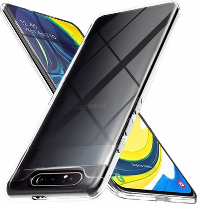 Këllëf telefoni Mercury Jelly Clear për Samsung Galaxy A80 A805, silikoni TPU, transparent