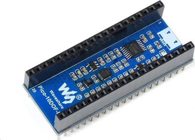 Modul me sensorë Waveshare Pico 10DOF IMU, ICM20948, LPS22HB, blu