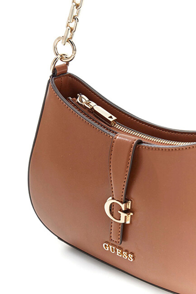 Çantë shpatulle Carrie Top Zip Shoulder Bag, me zinxhir, ngjyrë neutrale