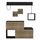 Set paradhomë Cerb 120x20x72Hcm (HM8957.12), zezë