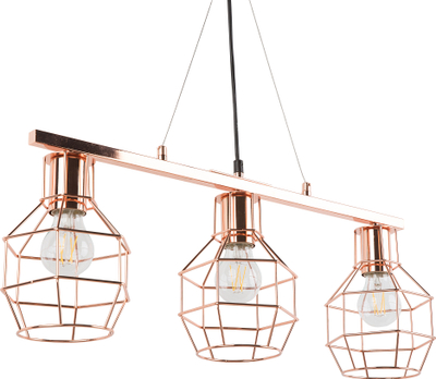 Lampë varëse ORNE Metal, me 3 llampa, metal bakër