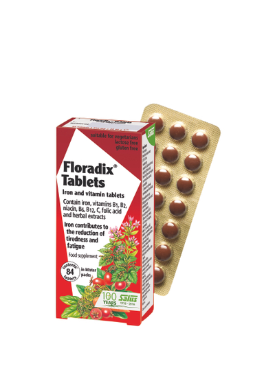 FLORADIX - Tableta me HEKUR dhe acid folik, 84 copë