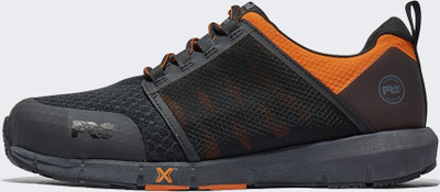 Këpucë pune Timberland Radius Alloy Toe për burra, numri 45, e zezë me portokalli