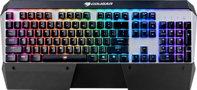 Tastierë gaming Cougar Attack X3 RGB, Cherry MX Brown, layout gjerman (DE), e zezë