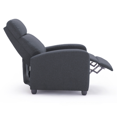Fotel relax DROSEN HM3299.01, mekanizëm recliner, pëlhurë, gri