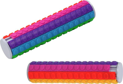 Lodër puzzle cilindrike Leantoys Rotate &amp; Slide, logjike, shumëngjyrëshe