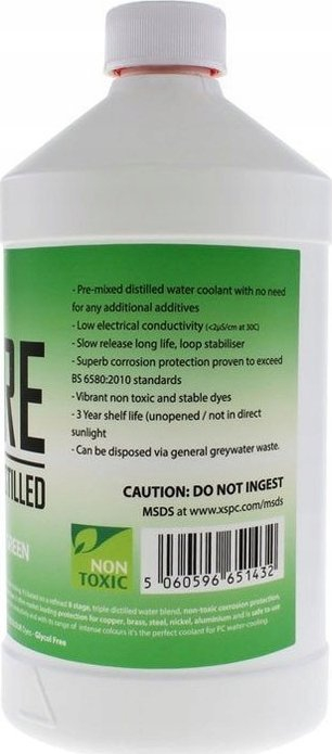 Lëng ftohës PC XSPC PURE Premix Distilled, 1L, UV Green, jeshil
