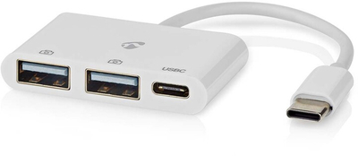 USB hub Nedis, 3 porte, USB-C, USB 2.0, 2x USB-A, 1x USB-C