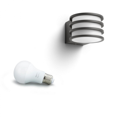 Aplike murale Philips Hue 1740193P0, 1x9.5W LED, smart, e zezë