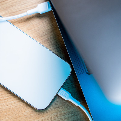 Кабел за полнење Green Cell PowerStream, USB C во Lightning, 1m, MFi, бел