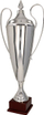 Kupë sportive Tryumf Silver Metal Cup T-D 1042 NC, 76cm, metal edhe dru, ngjyrë argjendi