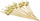 Shkopinj koktej Arpex Wooden Cocktail Picks, 12 cm, 24 copë, ngjyrë natyrale