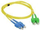 Kabllo fibër optike Alantec FO Patch cord SC/APC SC duplex, SM 9/125, 2m, e verdhë
