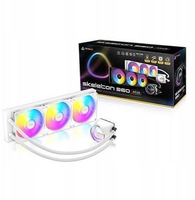 Течен ладилник за процесор Antec Skeleton 360ARGB, радијатор 360 mm, RGB, бел