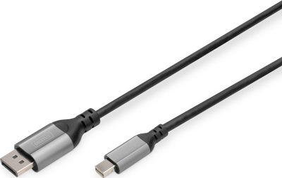 Kabllo adapter DisplayPort Digitus, Mini DP në DP, 8K, e zezë