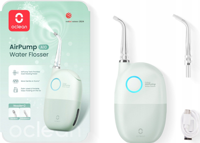 Орален иригатор Oclean A10, со AirPump, пренослив, зелен