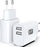 Karikues USB Techly IPW-USB-12W2A, 12W 2.4A, 2 porta USB, i bardhë