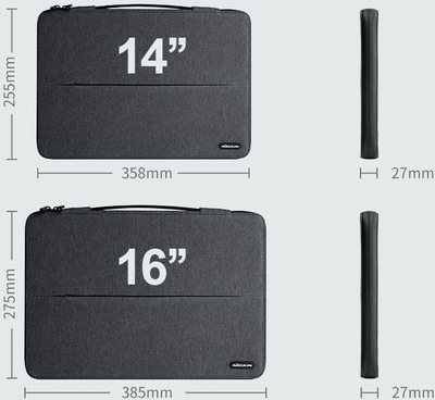 Sleeve për laptop Nillkin, 14", me dorezë, i zi