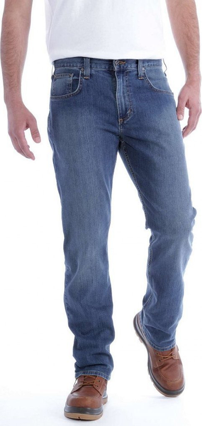 Xhinse për burra Carhartt Rugged Flex Relaxed Fit Straight Coldwater, madhësia 30 32, blu