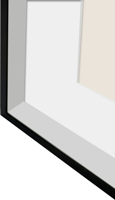 Kornizë murale Aster Box Frame, 40x50 cm, passepartout 30x40 cm, e zezë