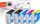Set bojë printeri Peach PI200-631, 2x e zezë, CMYK