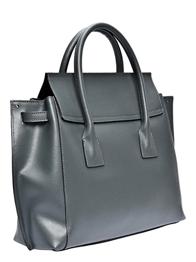 Çantë tote WHOLESALE AW25 LV 479, lëkurë natyrale, 31x33x14 cm, gri
