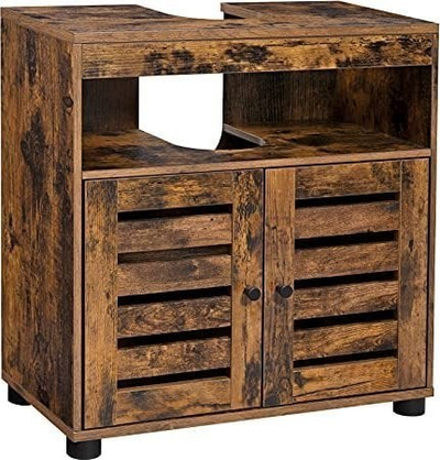 Dolap banjoje VASAGLE poshtë lavamanit, me rafte që lëvizin, rustic brown