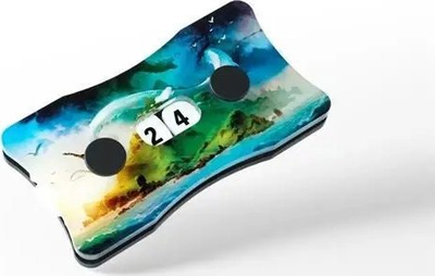 Бројач на животи Gamegenic Double Life Counter Island, акрилик, за игри со карти, шарен