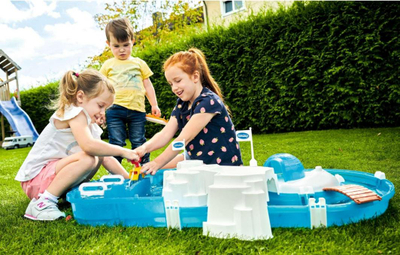 Set loje uji Big Aquaplay Polar Water Track, pistë uji modulare, me figura