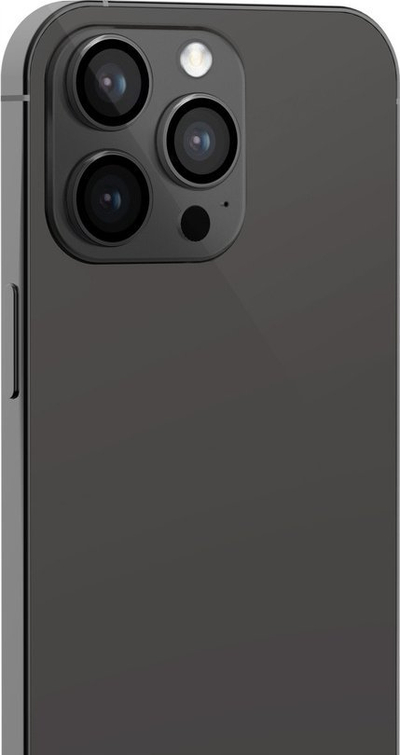 Xham mbrojtës për kamerën JCPal Preserver për iPhone 15 Pro, xham i tejdukshëm, vendosje e thjeshtë, gri