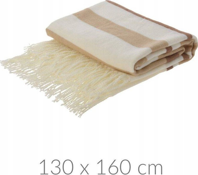 Batanije Home Styling Collection, akrilik 130 x 160cm, me vija, bezhë