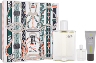 Set parfum Hermès H24, EDT 100ml, EDT 5ml, krem boje 20ml